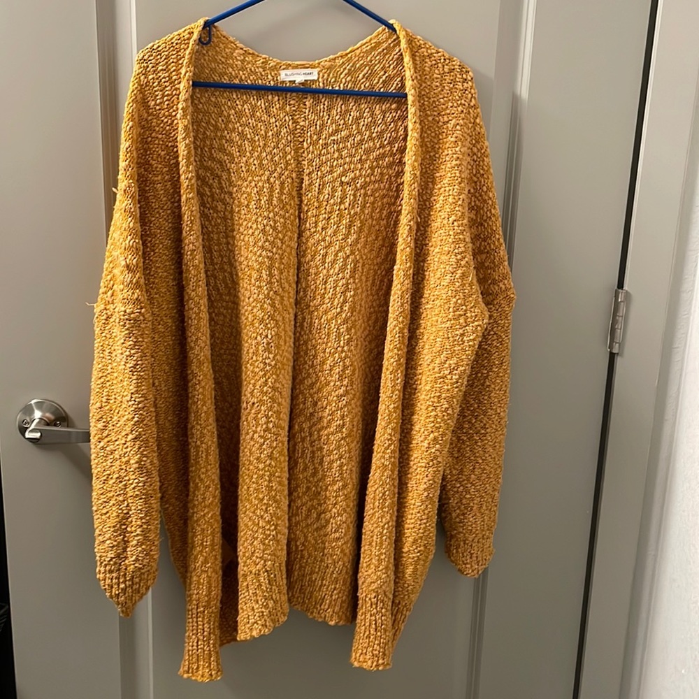 Oversized yellow cardigan- from Vici, size medium.